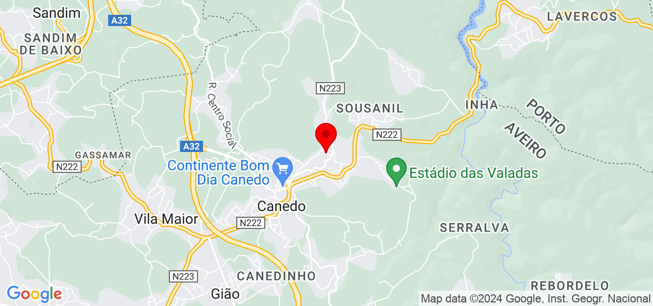 Ana Reis Lopes - Aveiro - Santa Maria da Feira - Map