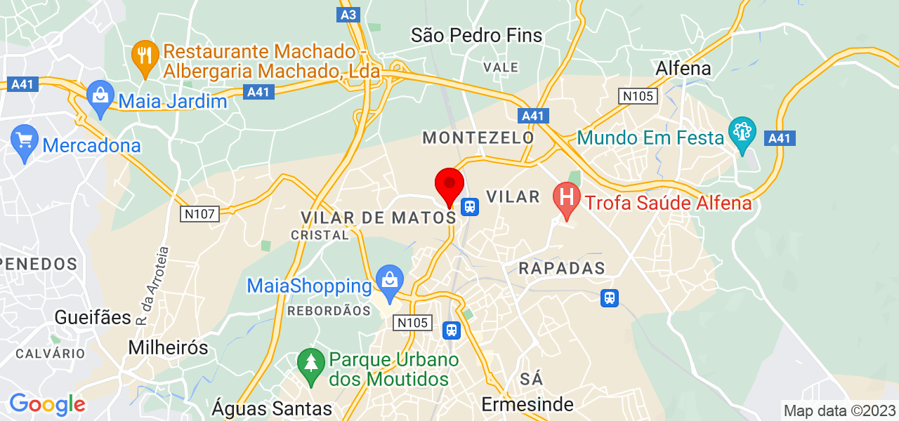 Catarina - Porto - Valongo - Mapa