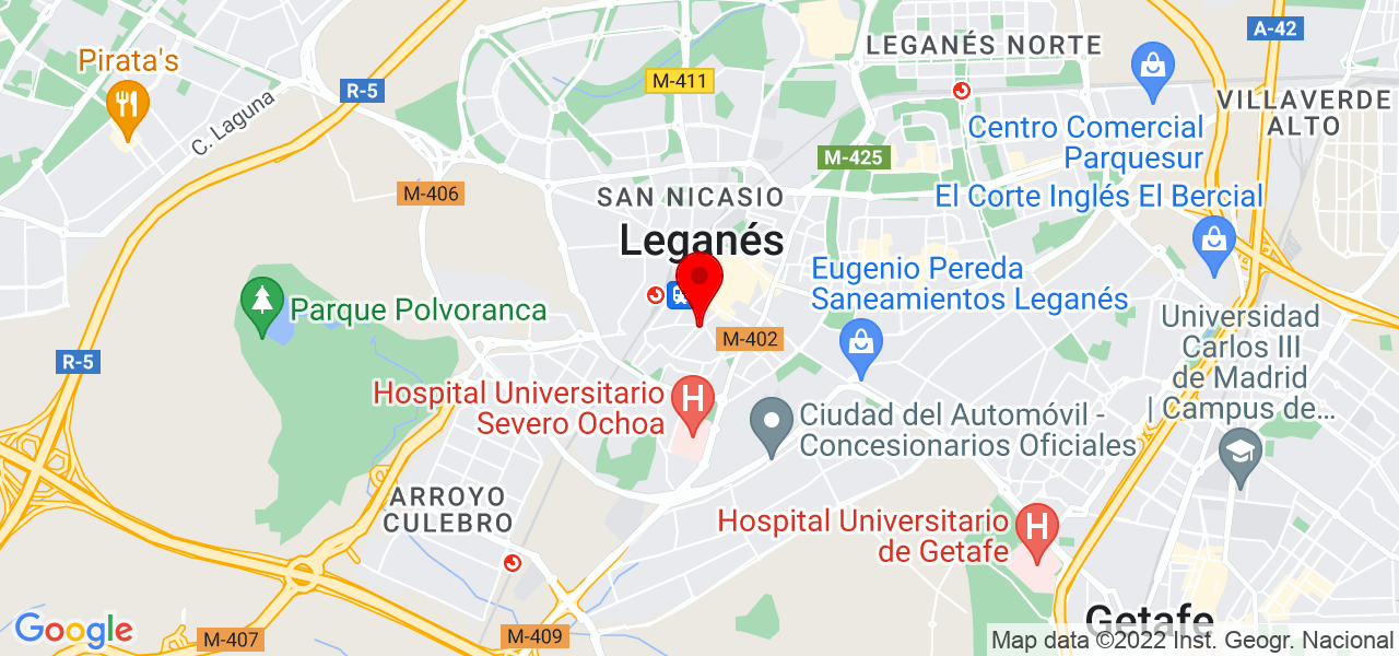 DEISy - Comunidad de Madrid - Leganés - Mapa