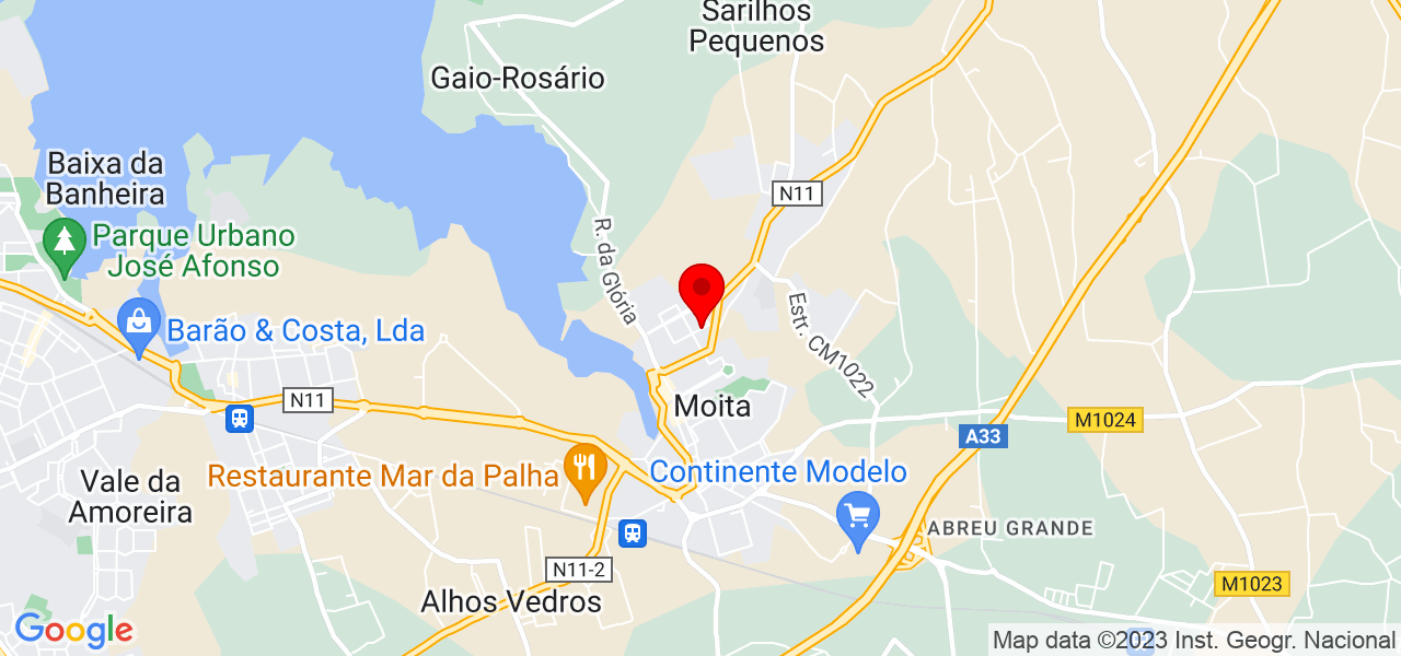 Celina Mariani - Setúbal - Moita - Mapa