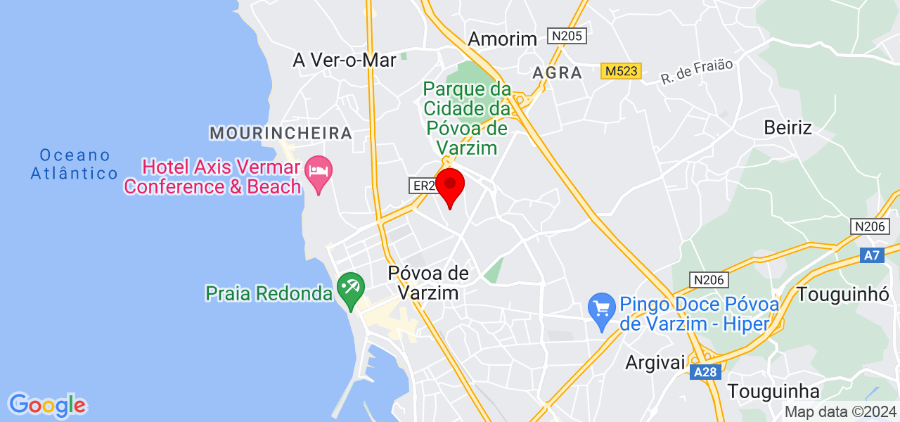 Lu&iacute;sa Oliveira - Porto - Póvoa de Varzim - Mapa