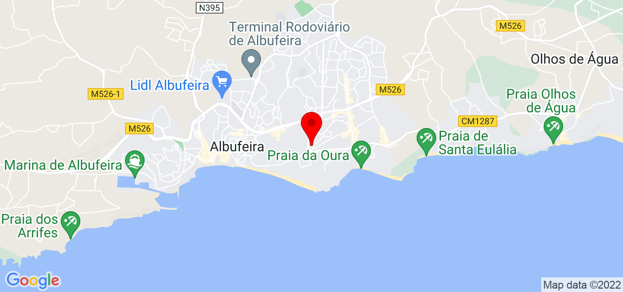 AN Marketing Digital - Faro - Albufeira - Mapa