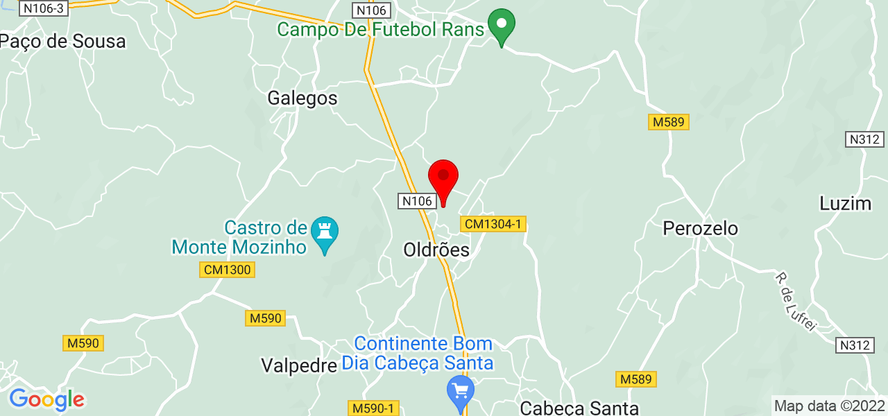 Natal&iacute;cia Moreira - Porto - Penafiel - Mapa