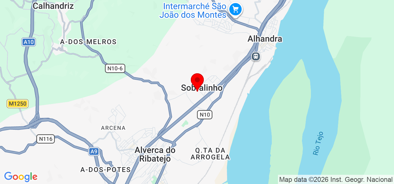 RPW - Lisboa - Vila Franca de Xira - Karte