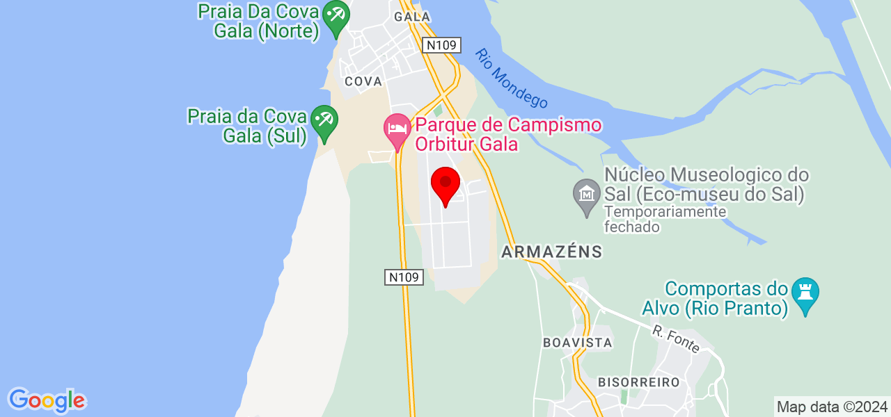 Lekode - Coimbra - Figueira da Foz - Mapa