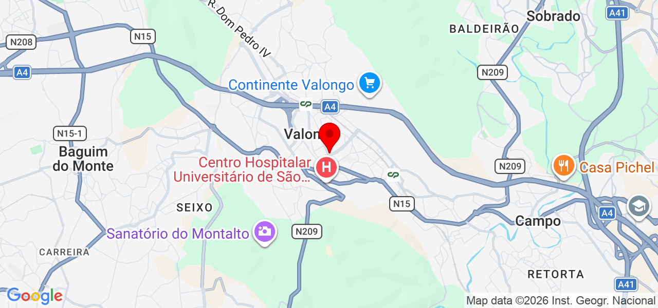 Paulo - Porto - Valongo - Mapa
