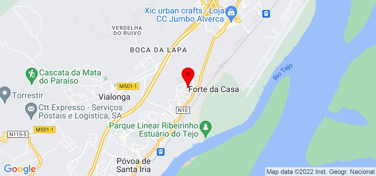 Italo - Ag&ecirc;ncia Creativez - Lisboa - Vila Franca de Xira - Mapa