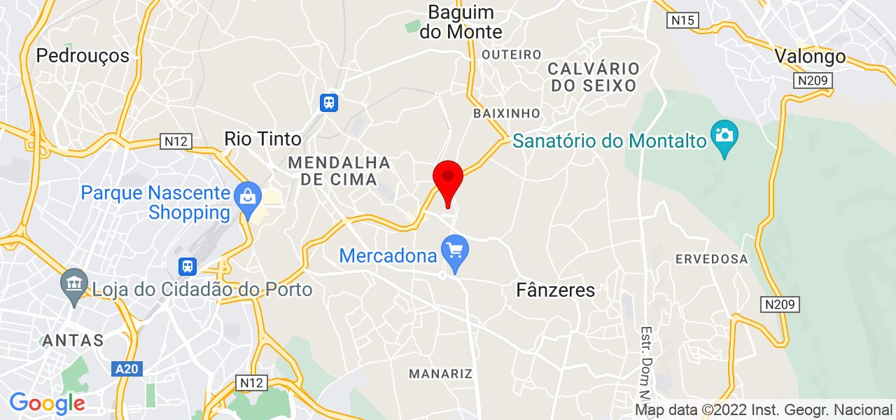 AFS Climatização - Porto - Gondomar - Mapa