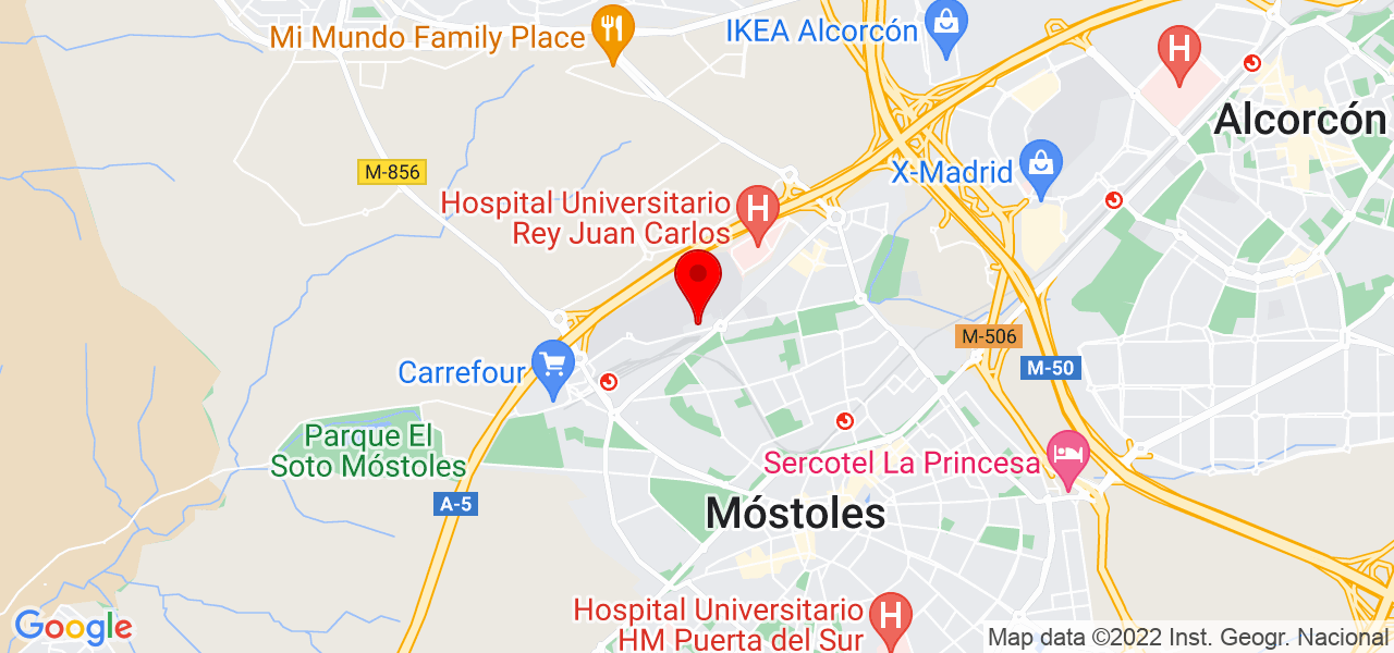 plaque boheme - Comunidad de Madrid - Móstoles - Mapa