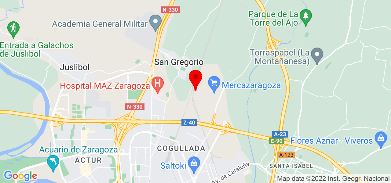 Juan Palasi - Aragón - Zaragoza - Mapa