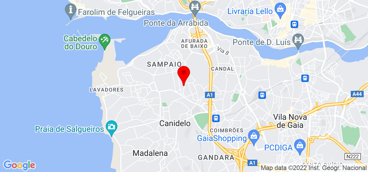 Luisa Moura - Porto - Vila Nova de Gaia - Mapa