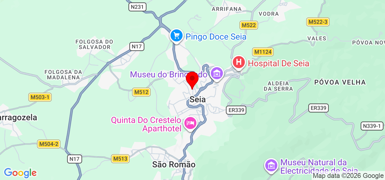 Portuga barbecue servi&ccedil;os - Guarda - Seia - Mapa