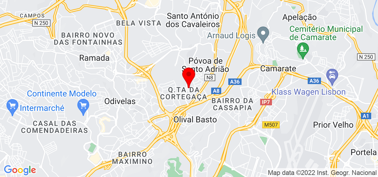 Ricardo Silva - Lisboa - Odivelas - Mapa