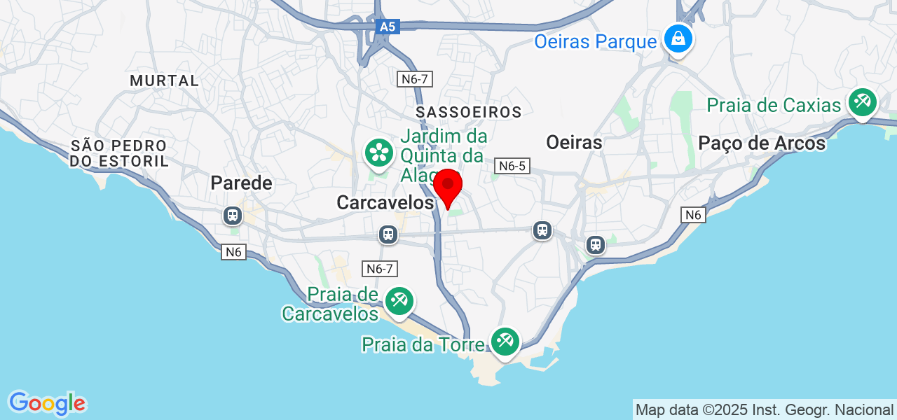 Daiane Alves - Lisboa - Cascais - Mapa