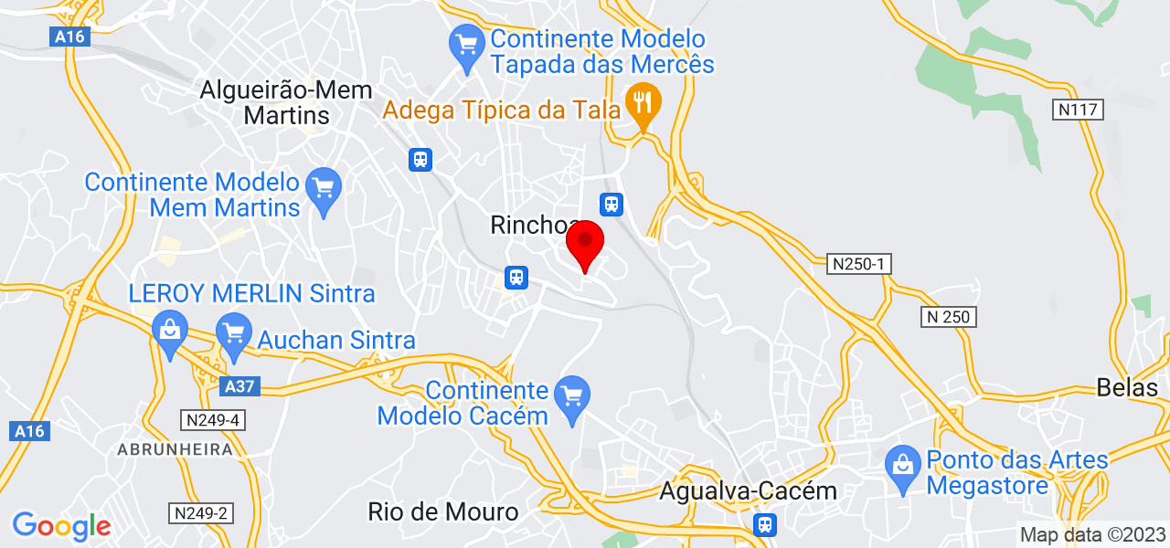 Vera Ros&aacute;rio - Lisboa - Sintra - Mapa
