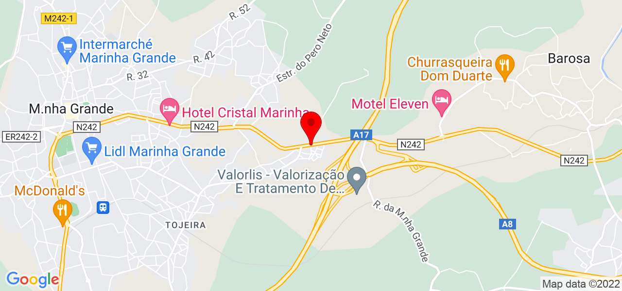 + Clean Limpeza e Higieniza&ccedil;&atilde;o Profissional de Estofos - Leiria - Marinha Grande - Mapa