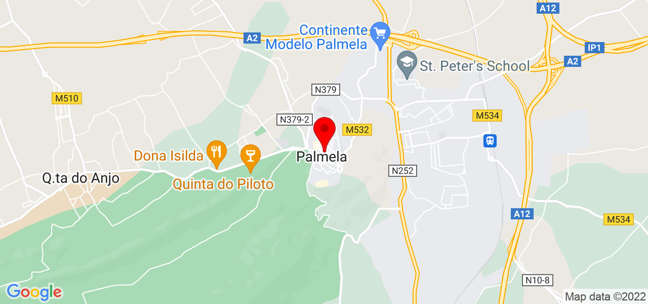 Gina No&eacute; Reis - Setúbal - Palmela - Mapa