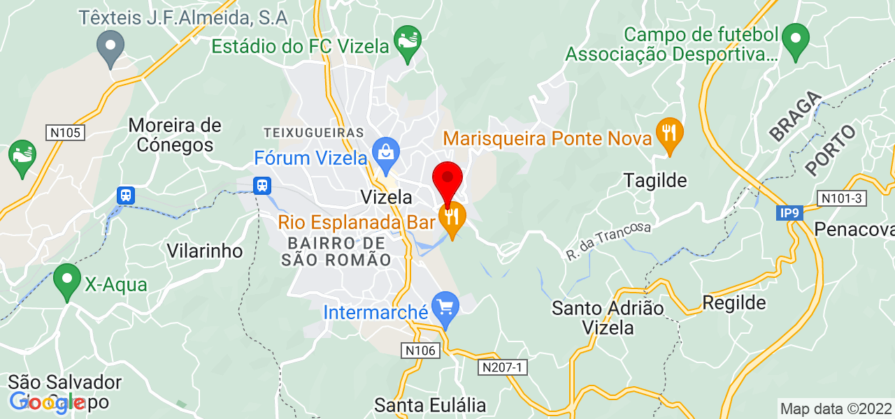 MANUEL AUGUSTO VAZ DO COUTO LDA. - Braga - Vizela - Mapa