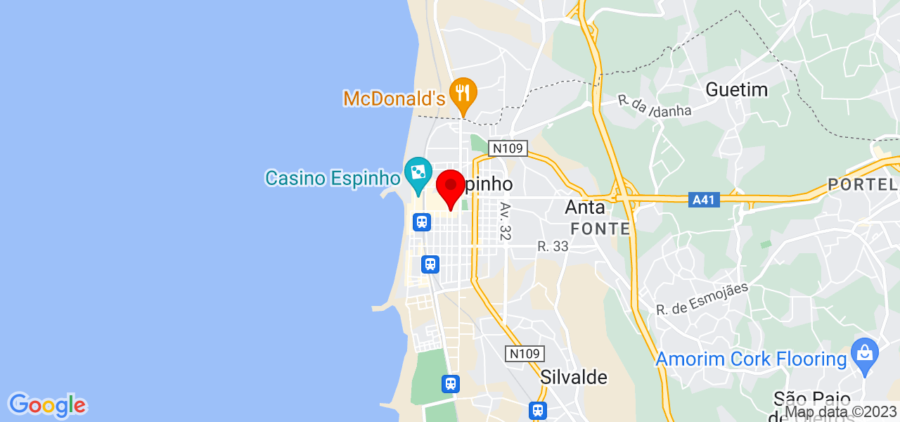 Ema Pascoal - Aveiro - Espinho - Mapa
