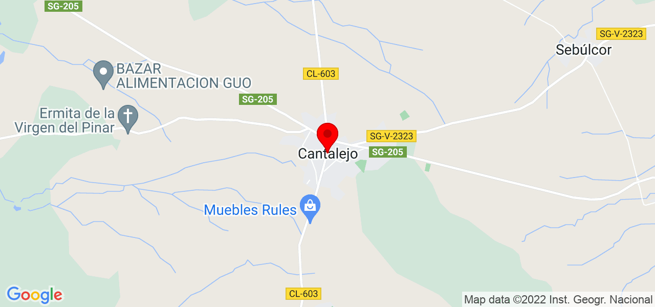 Alexandra Rond&oacute;n - Castilla y León - Cantalejo - Mapa