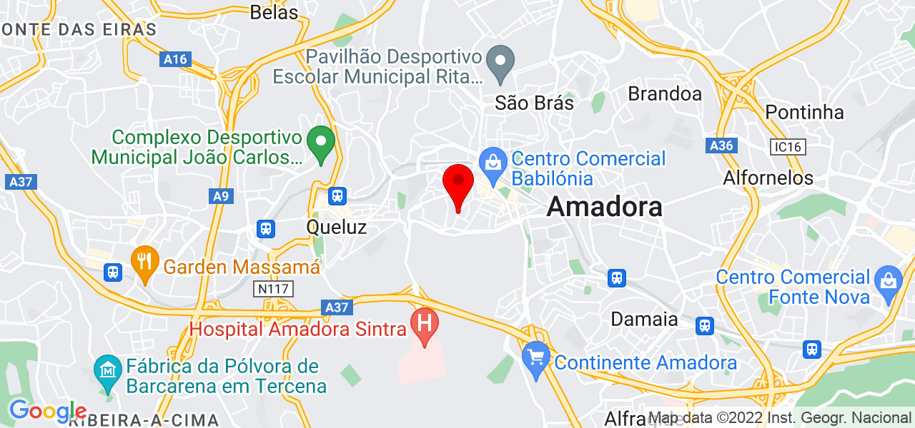 Edson Pintor - Lisboa - Amadora - Mapa