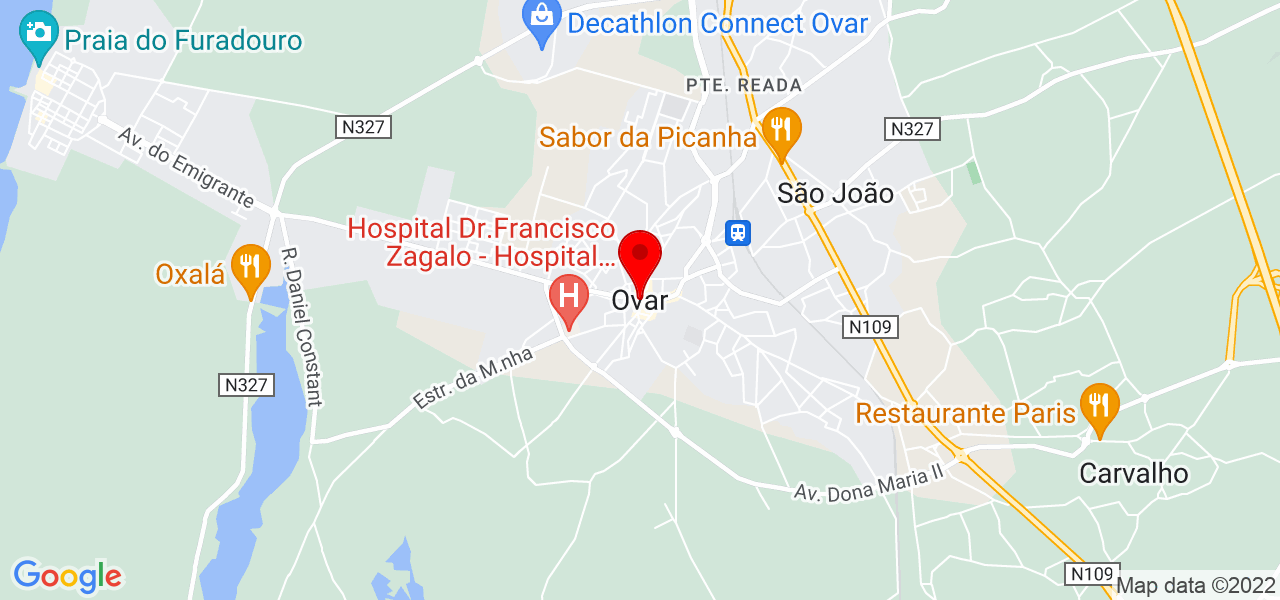 Mileno Frigatto - Aveiro - Ovar - Mapa