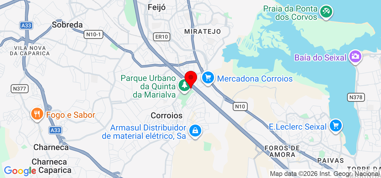Casa Nova - Remodelações - Setúbal - Seixal - Karte