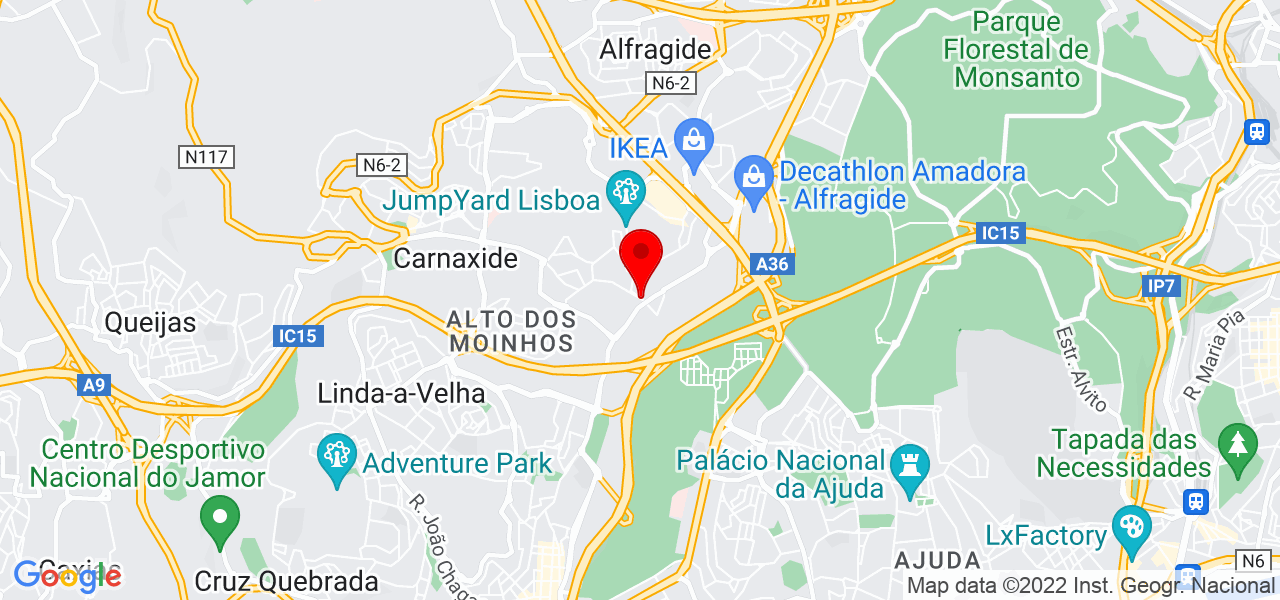 Pedro Cortes - Lisboa - Oeiras - Mapa