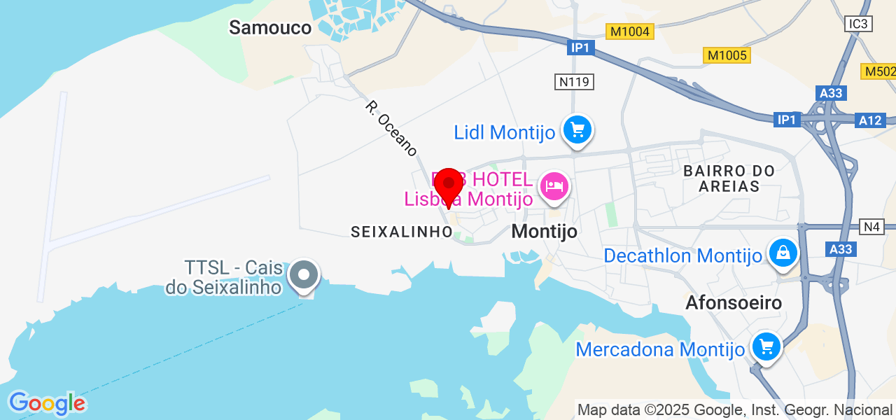 Ludmila Maia - Setúbal - Montijo - Mapa