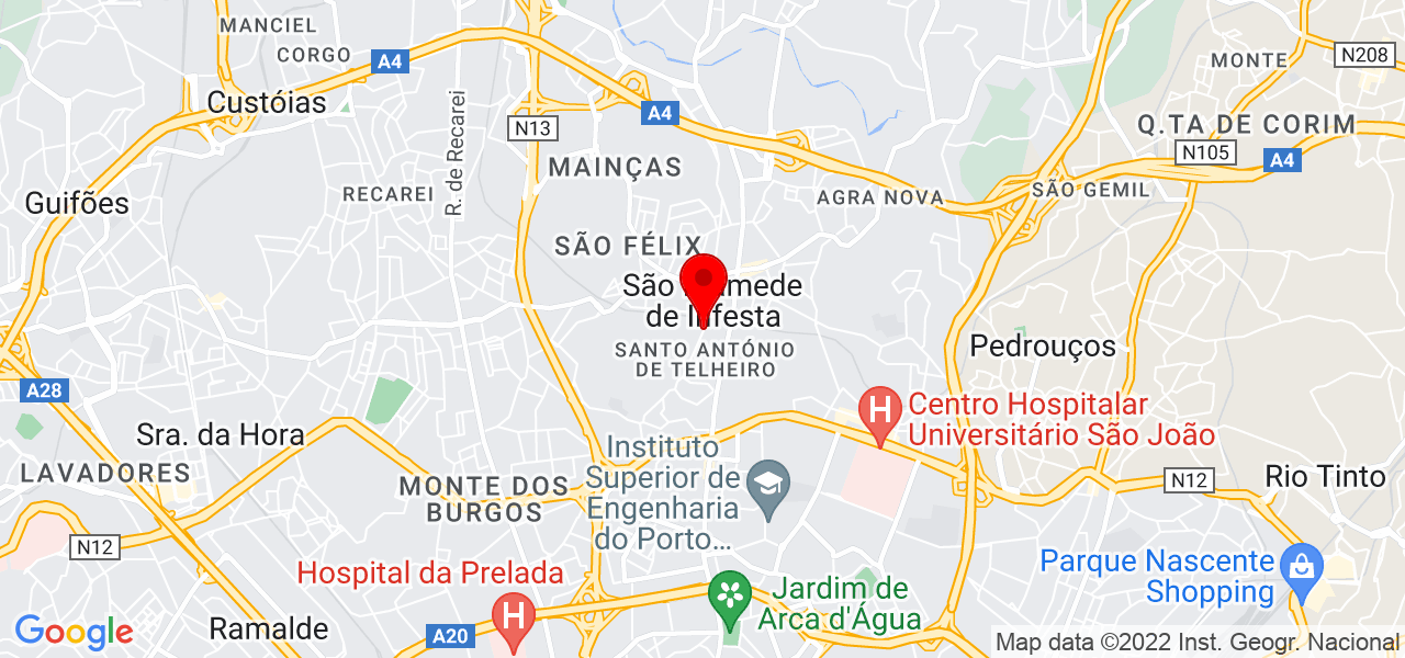 Vidal - Porto - Matosinhos - Mapa