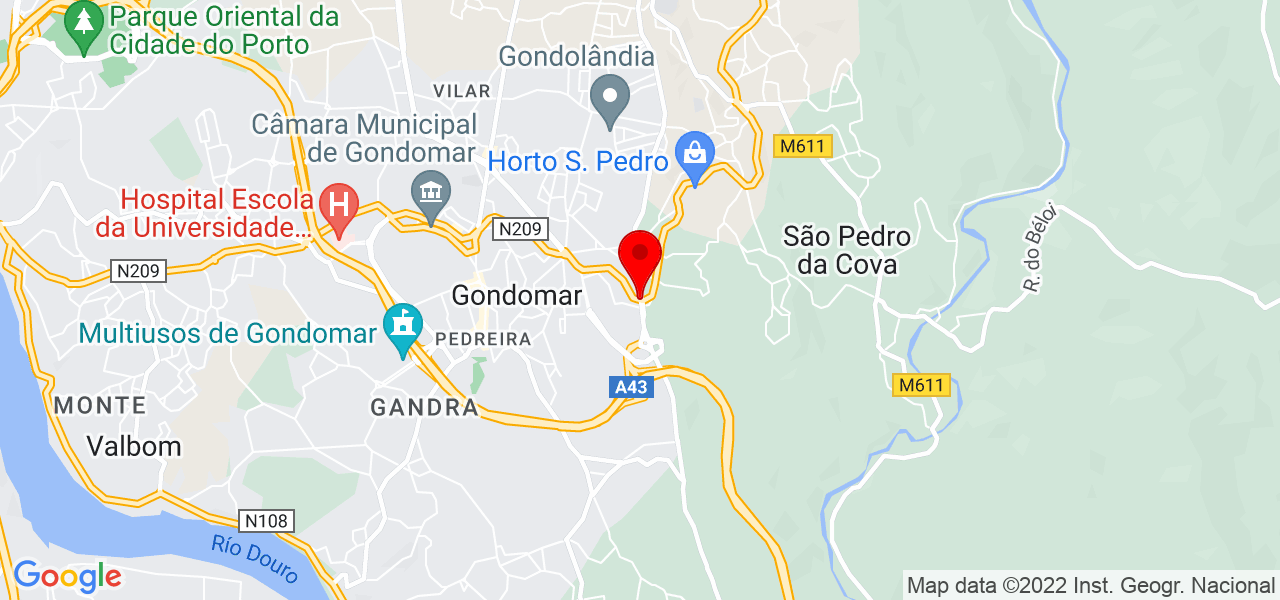 In&ecirc;s Ribeiro - Porto - Gondomar - Mapa