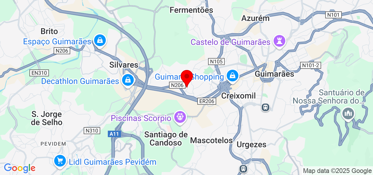 Flávio Marinho PT - Braga - Guimarães - Mapa