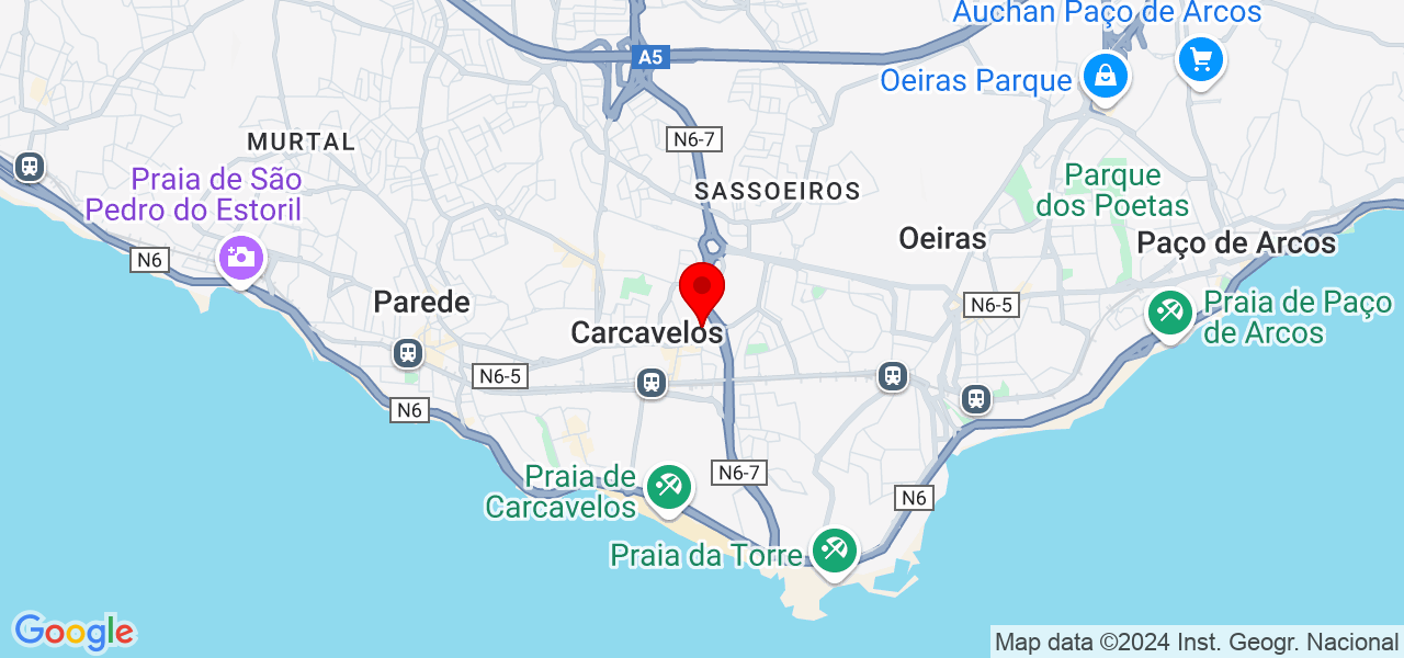 Rosa - Lisboa - Cascais - Mapa