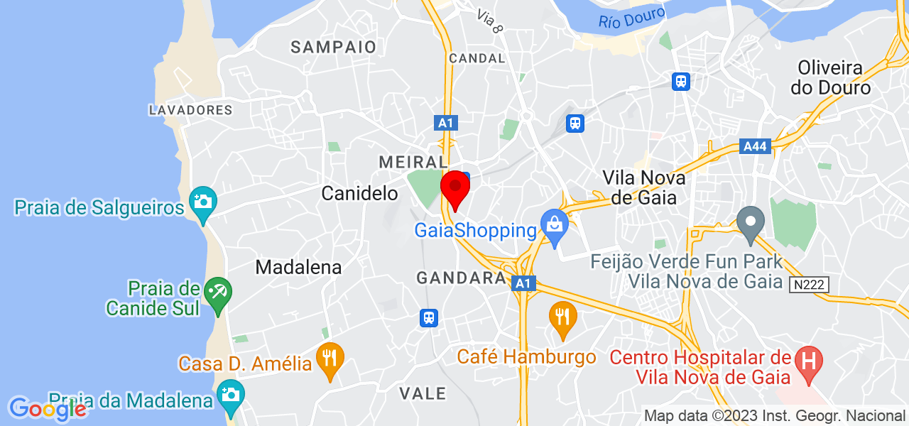 Ant&oacute;nio Borges - Porto - Vila Nova de Gaia - Mapa