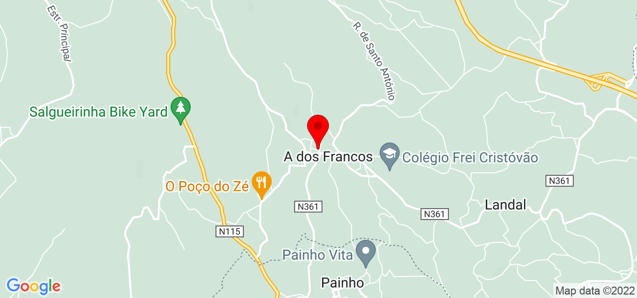 Professor Luís - Leiria - Caldas da Rainha - Map