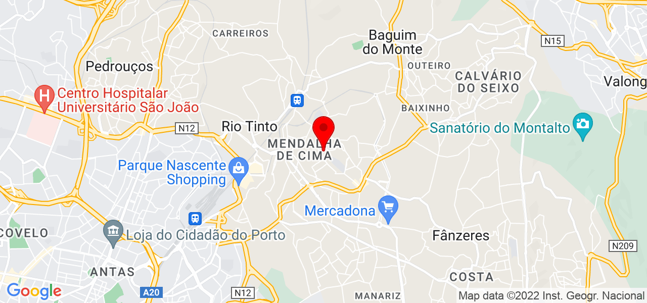 L&uacute;cia Rocha - Porto - Gondomar - Mapa