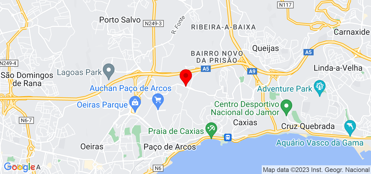 Cl&aacute;udia Carvalho - Lisboa - Oeiras - Mapa