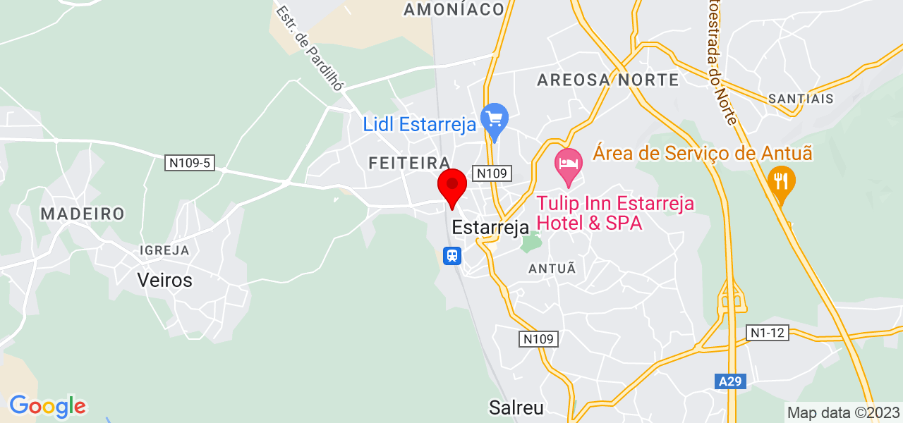 Cintia Viana Louren&ccedil;o - Aveiro - Estarreja - Mapa