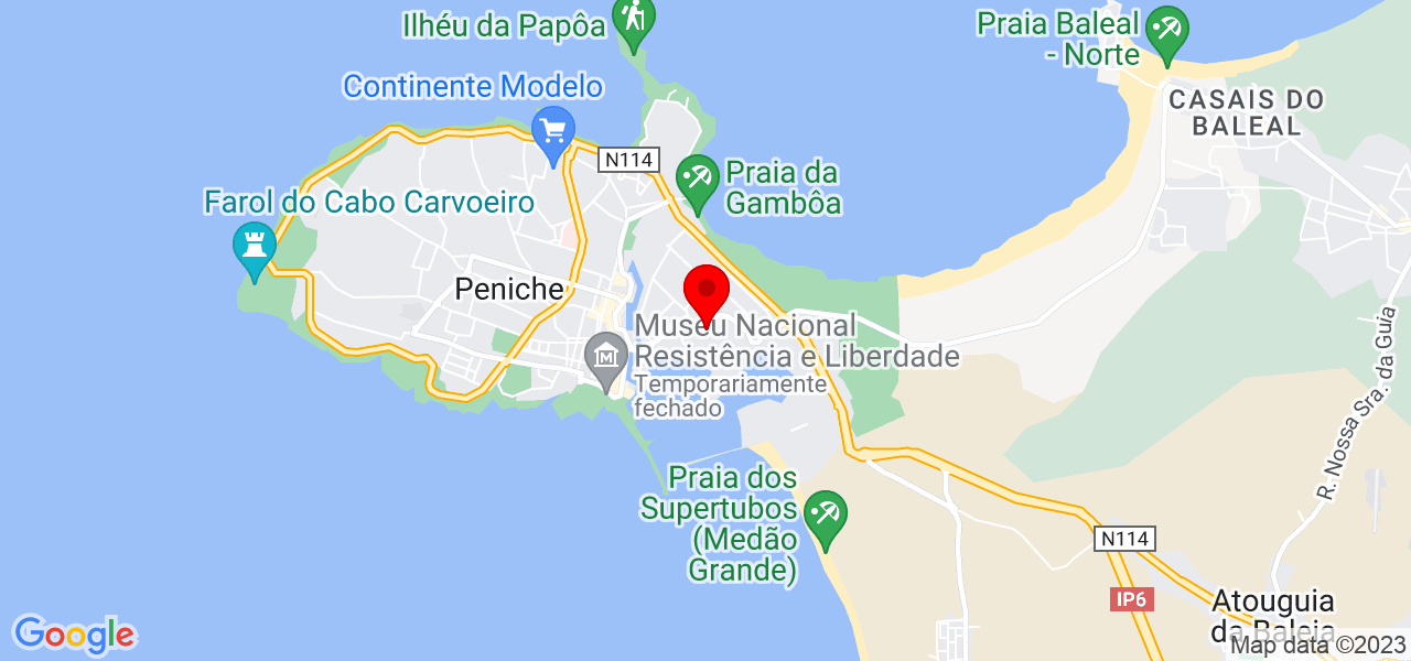 Ana Cavaleiro - Leiria - Peniche - Mapa