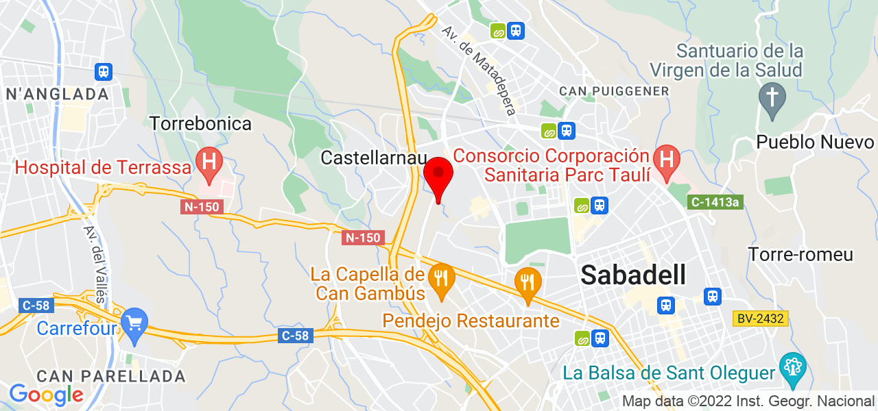 Atl&aacute;ntico Estudio - Cataluña - Sabadell - Mapa