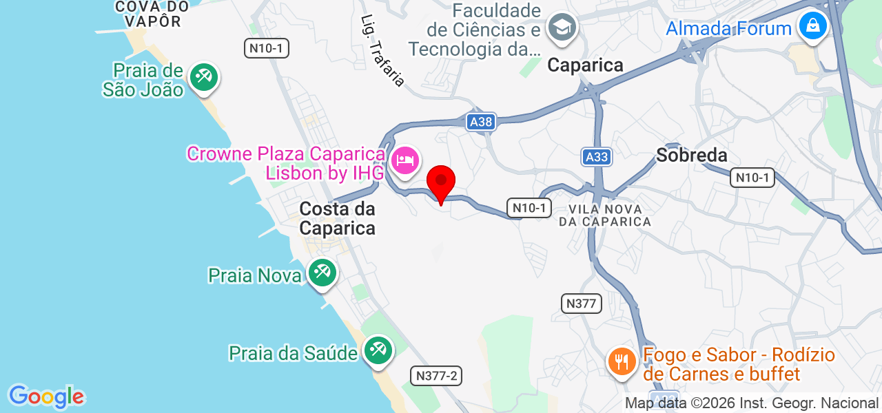 Joaquim Gomes - Setúbal - Almada - Mapa