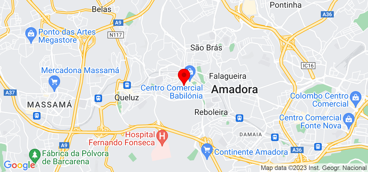Guilherme Batista - Lisboa - Amadora - Karte
