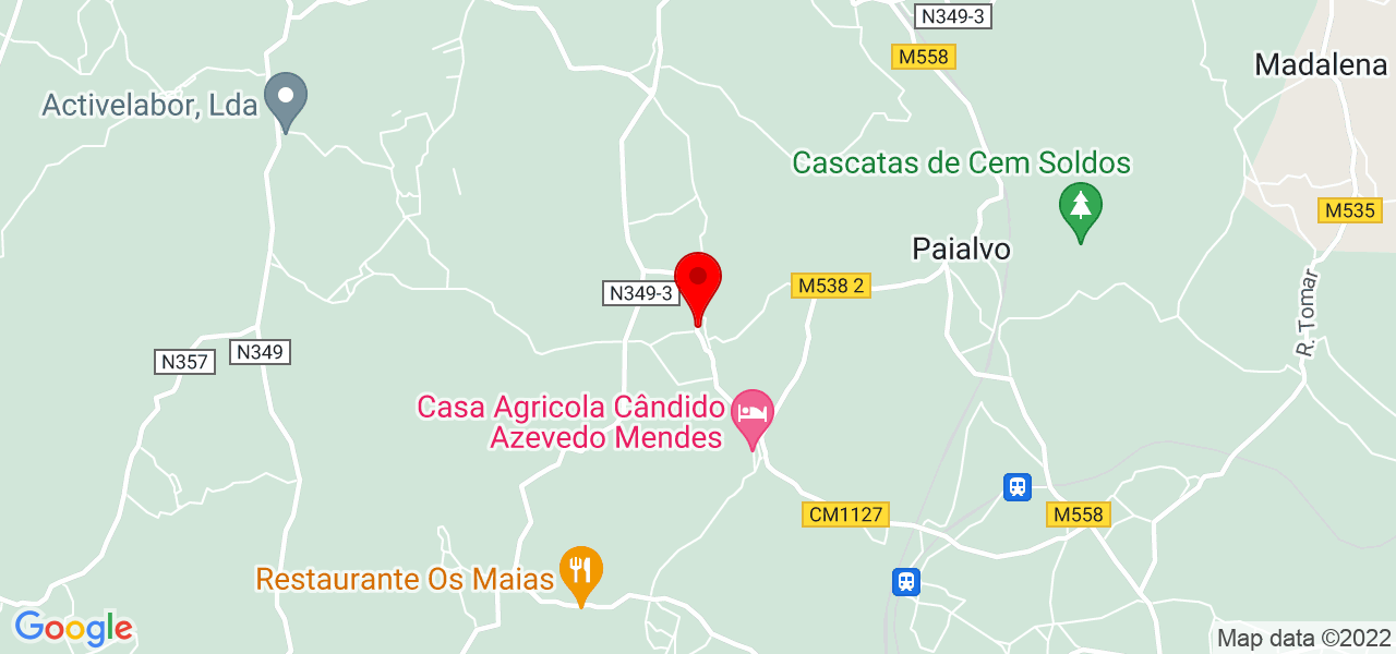 Jos&eacute; Lopes - Santarém - Torres Novas - Mapa