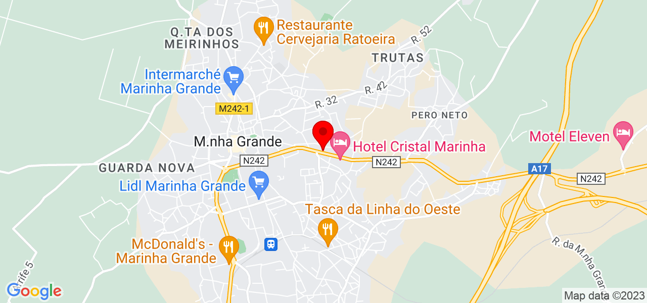Lana - Leiria - Marinha Grande - Mapa
