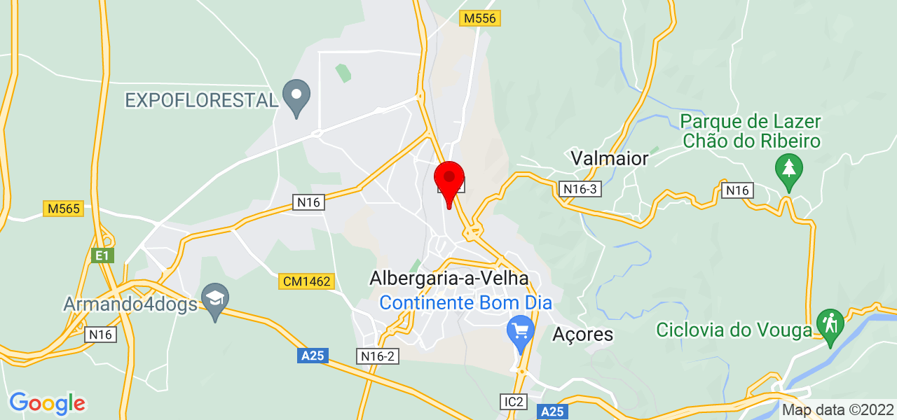 M&oacute;nica Afonso - Aveiro - Albergaria-a-Velha - Mapa