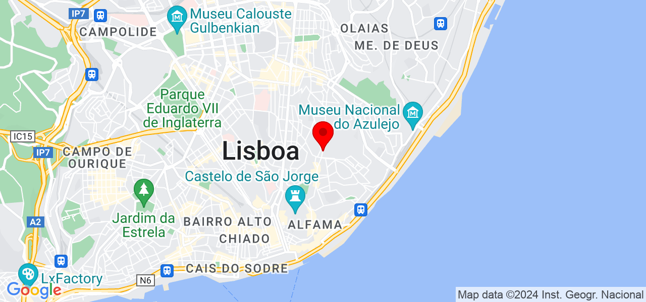 &Acirc;ngela - Lisboa - Lisboa - Mapa