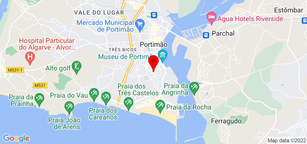 Miguel - Faro - Portimão - Mapa