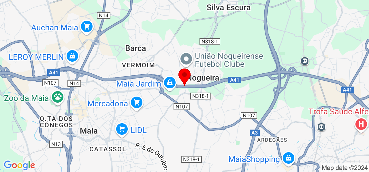 Ângela Aragão - Porto - Maia - Karte