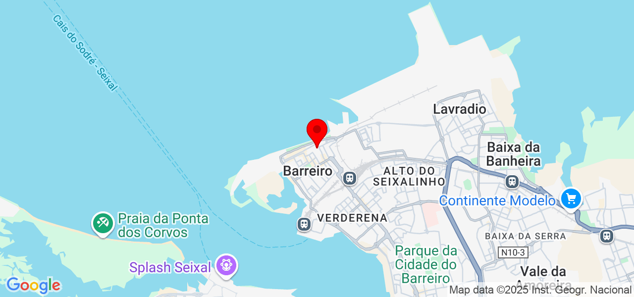 Elchaday - Setúbal - Barreiro - Map