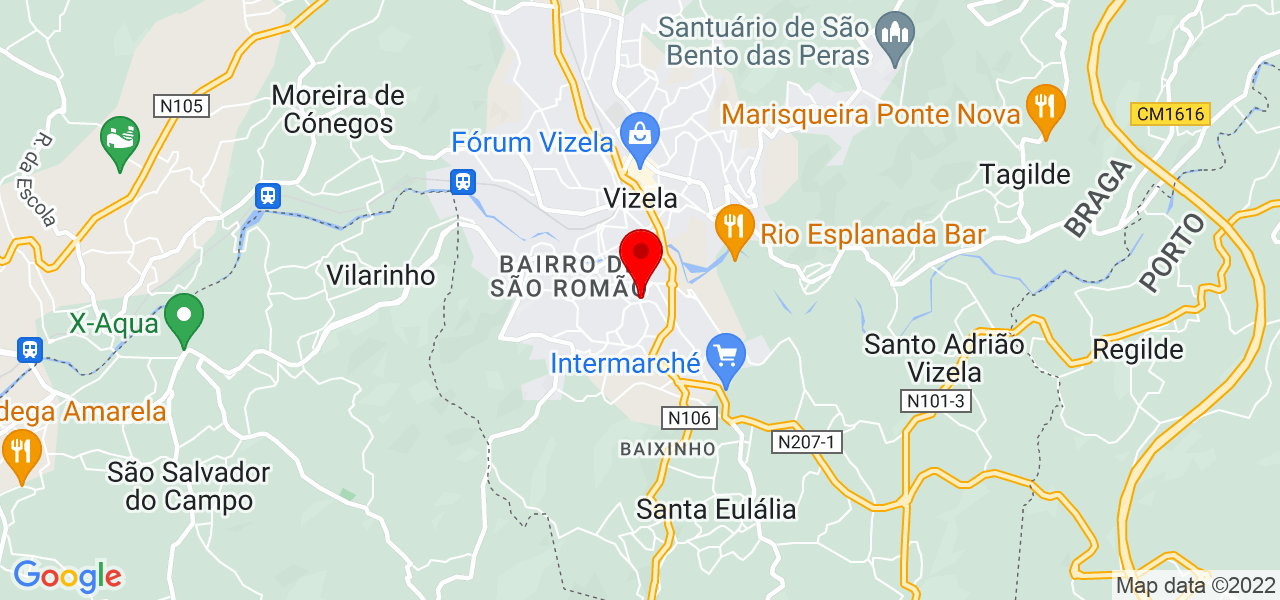 Nelson - Braga - Vizela - Mapa